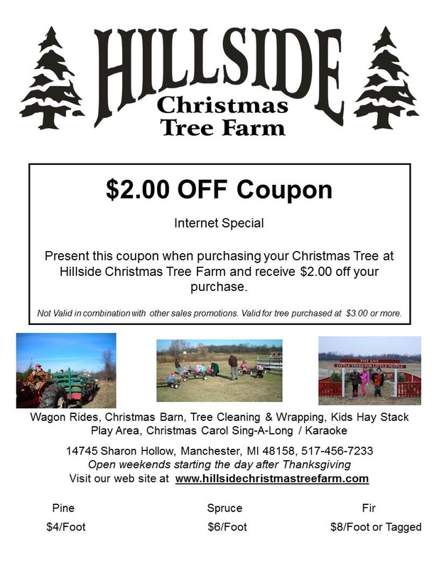Discount coupons for cedar tree farm
